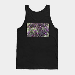 Purple Longstalk Cranesbill flowers Tank Top